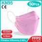 Gray adult fish-shaped KN95 FFP2 mask with 4 layers, approved face mask for respiratory protection by BACKUPMYFILESNOW.COM®.