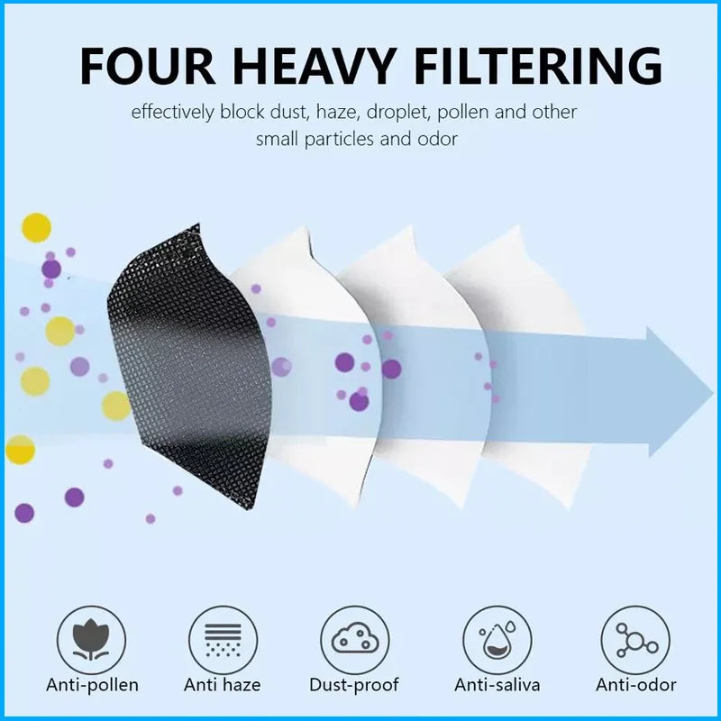 Gray adult fish-shaped KN95 mask by BACKUPMYFILESNOW.COM, 4-layer FFP2 respirator face mask for respiratory protection.