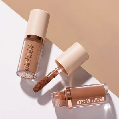 Beauty Glazed 2025 liquid contour palette with two shades for V-face shaping, waterproof matte face makeup.
