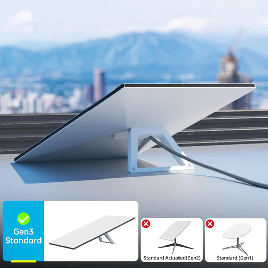 Starlink V3/Gen3 Router and Dish with 10ft waterproof Gigabit Ethernet cable extension for outdoor satellite internet setup