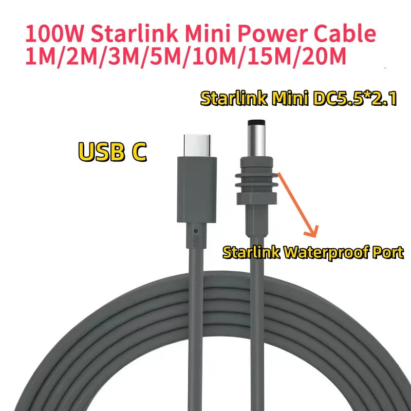 Starlink V3/Gen3 router and satellite dish with waterproof 10ft Ethernet cable extension for outdoor use by BACKUPMYFILESNOW.COM®