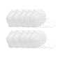 10-pack of BackupMyFilesNow.com N95 disposable face masks with breathable design for dust and droplet protection.