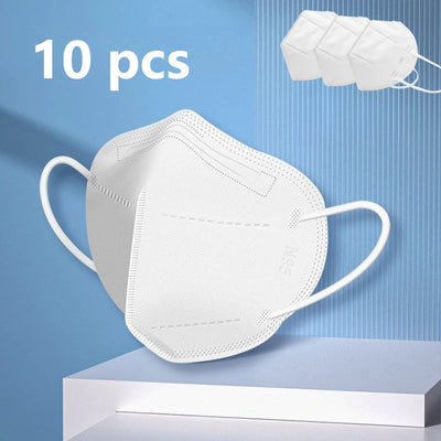 10-pack of N95 disposable face masks from BackupMyFilesNow.com, breathable protective masks for dust and droplet prevention.