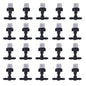 Set of 10 plastic garden misting sprinkler heads with tee joints for irrigation and watering systems.