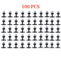 Set of 10 plastic garden irrigation misting sprinkler heads with T-joint nozzles for watering systems.