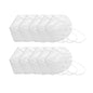 Set of 10 N95 disposable face masks from BackupMyFilesNow.com, breathable protective masks for dust, droplets, and health safety.