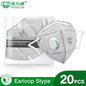 BackupMyFilesNow.com 10-pack of POWECOM KN95 masks with activated carbon, valve, and safety design for adult face protection.