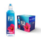Fiji Natural Artesian Bottled Water 330mL, 24-pack, featuring 100% natural electrolytes, in clear plastic bottles.