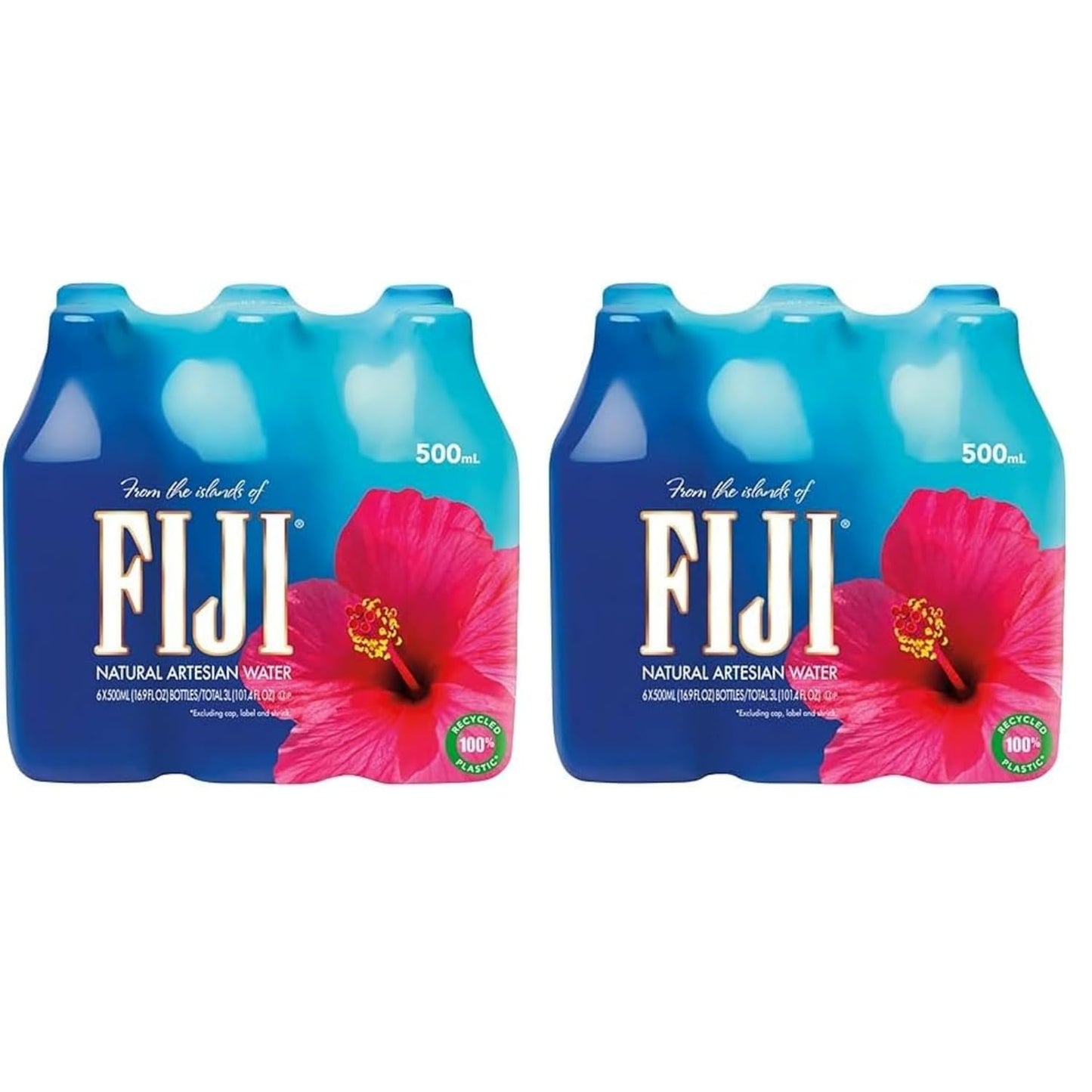 Fiji Natural Artesian Bottled Water 330mL pack of 24, showcasing clear water in branded bottles with natural electrolytes.