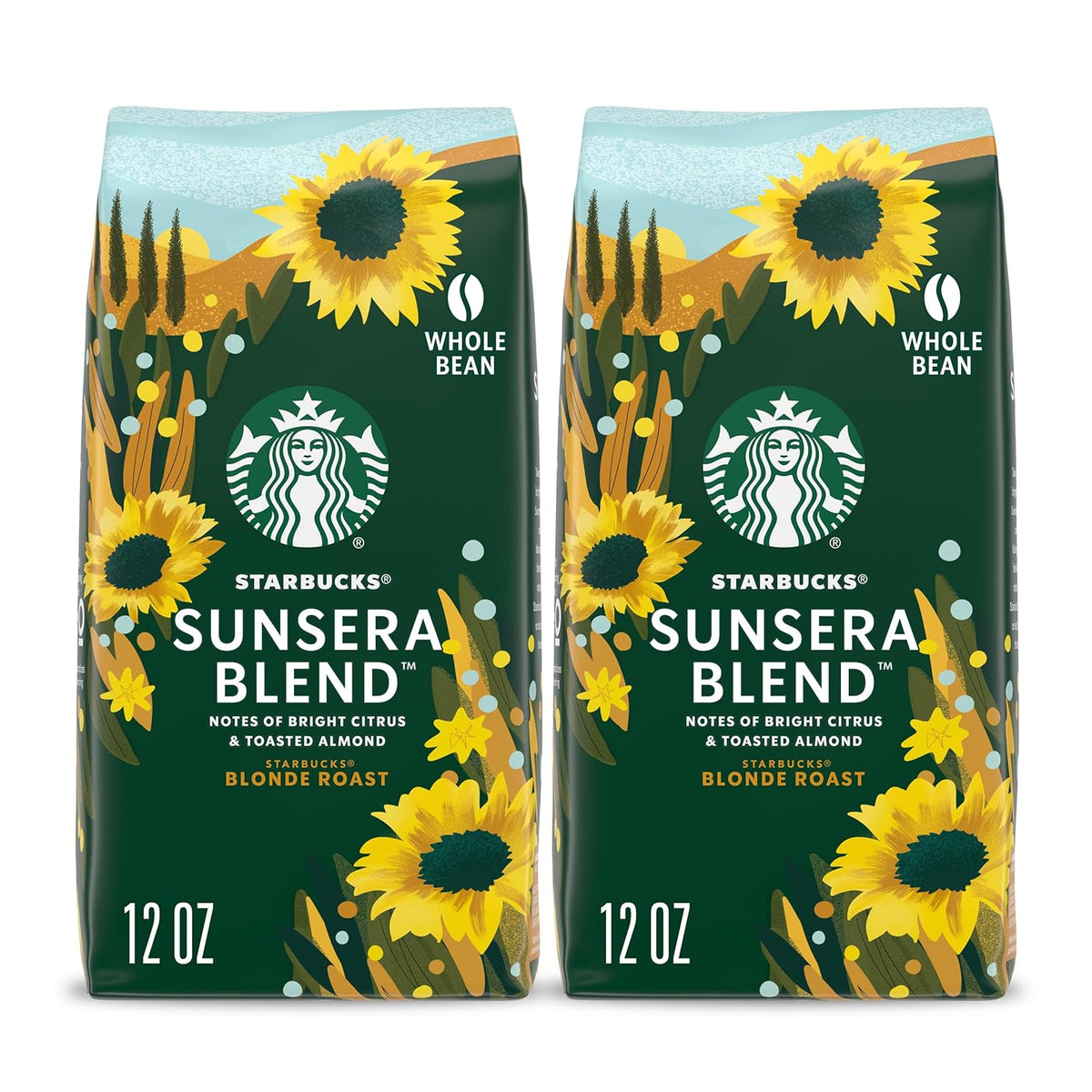 Starbucks Blonde Roast whole coffee beans in a 12 oz bag, ideal for hot or iced Veranda Blend coffee, by BACKUPMYFILESNOW.COM®.