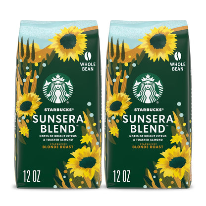 Starbucks Blonde Roast whole coffee beans in a 12 oz bag, ideal for hot or iced Veranda Blend coffee, by BACKUPMYFILESNOW.COM®.