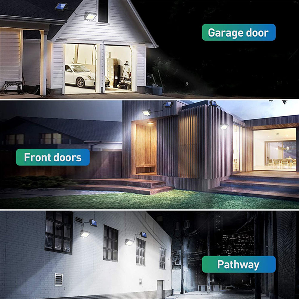 COB LED solar-powered security lamp with motion sensor, outdoor outdoor lighting from BackupMyFilesNow.com