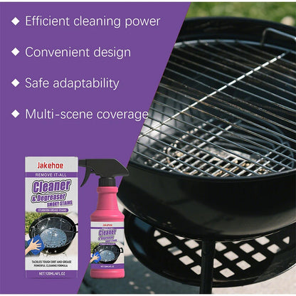 Heavy-duty barbecue grill cleaner spray by BACKUPMYFILESNOW.COM, removing grease stains from BBQ grates, pans, and oven surfaces.