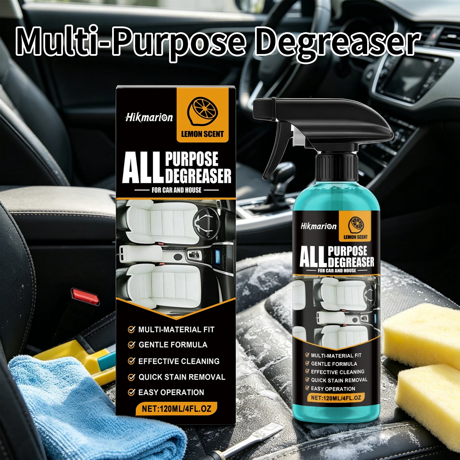 BackupMyFilesNow® 120ml multi-purpose degreaser box with 10 bottles, powerful oil removal, and quick-acting grease and dirt cleaner.