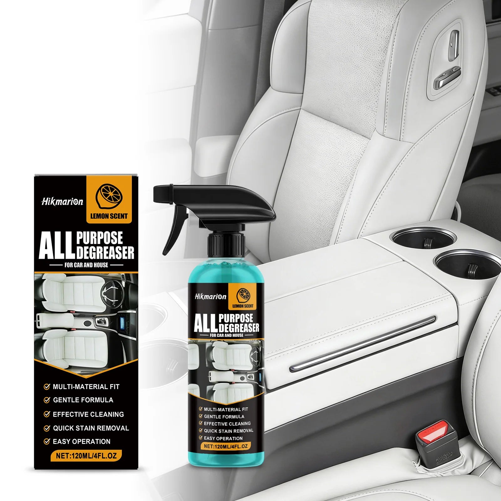 BackupMyFileSNOW® 120ml multi-purpose degreaser box with 10 bottles, powerful oil removal for cars and household cleaning.