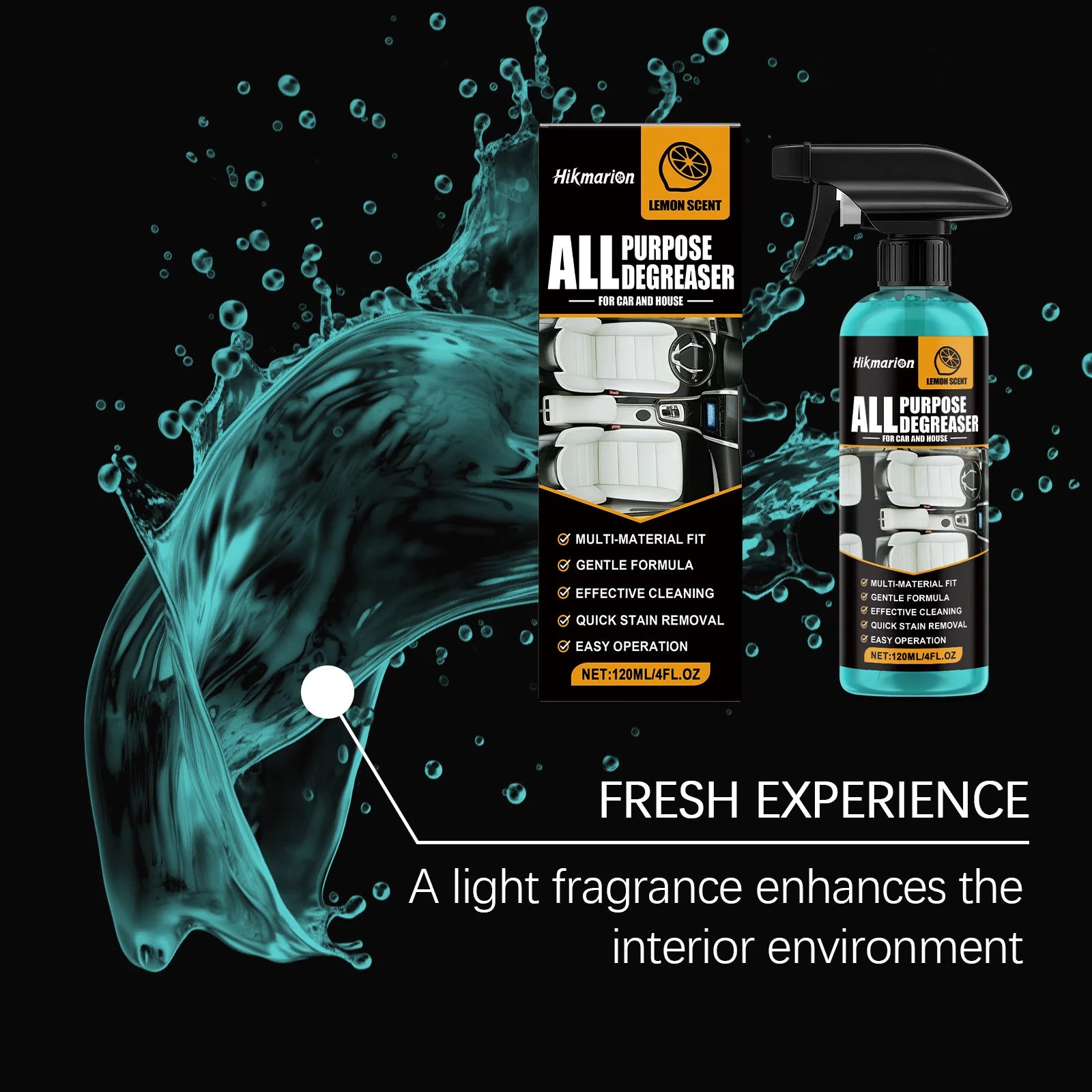 BackupMyFilesNow® 120ml multi-purpose degreaser for powerful oil removal, grease elimination, and dirt cleaning for cars and household use.