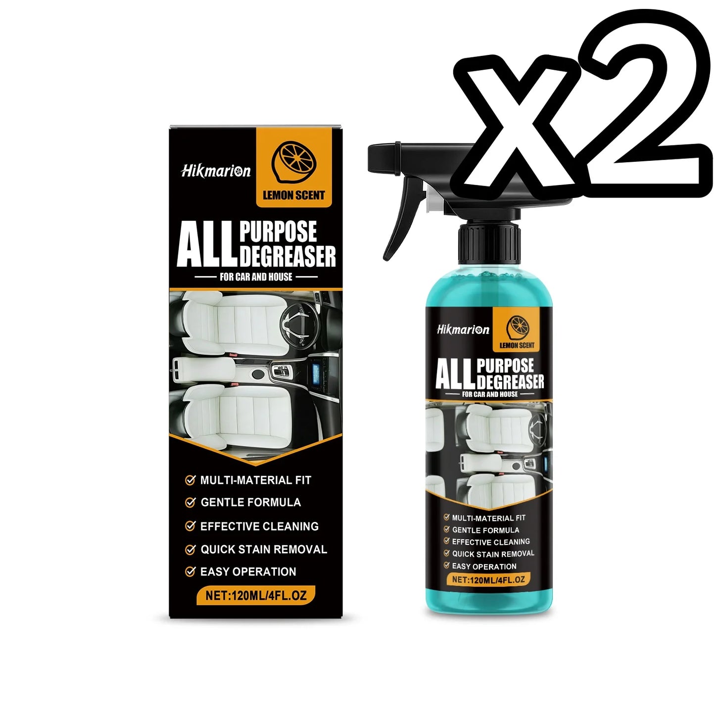 10-pack of BACKUPMYFILESNOW® 120ml multi-purpose degreasers for powerful oil removal, grease elimination, and dirt cleaning.