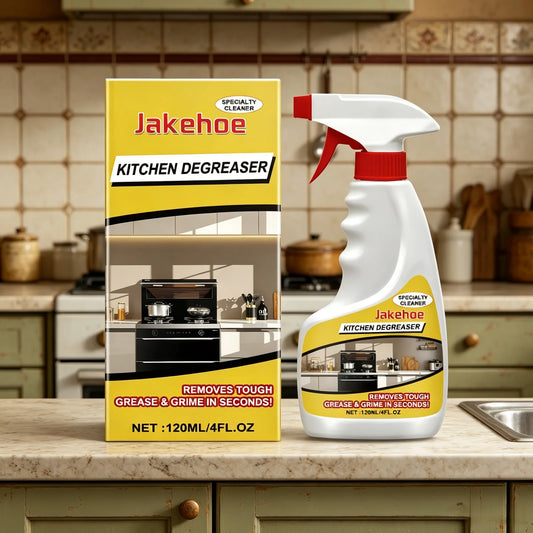 BACKUPMYFILESNOW.COM® Jakehoe Kitchen Degreaser spray with powerful grease removal and gentle formula for kitchen cleaning.