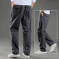 Men's black cotton cargo pants from BACKUPMYFILESNOW.COM®, casual work and climbing joggers with a relaxed fit for spring and summer.