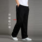 Men's black cotton cargo pants by BACKUPMYFILESNOW.COM®, casual work and climbing joggers, suitable for summer, spring, and autumn.