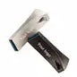 BackupMyFilesNow 128GB USB 3.0 metal pen drive in black, compact flash stick with logo, available in multiple storage capacities