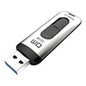 Silver USB 3.0 flash drive from BackupMyFilesNow.com, 16GB to 256GB capacity, push-pull metal design, new stock product.