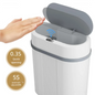 Smart sensor 12L waterproof electric trash can by BackupMyFilesNow.com, narrow design for home, hotel, office, bathroom use.