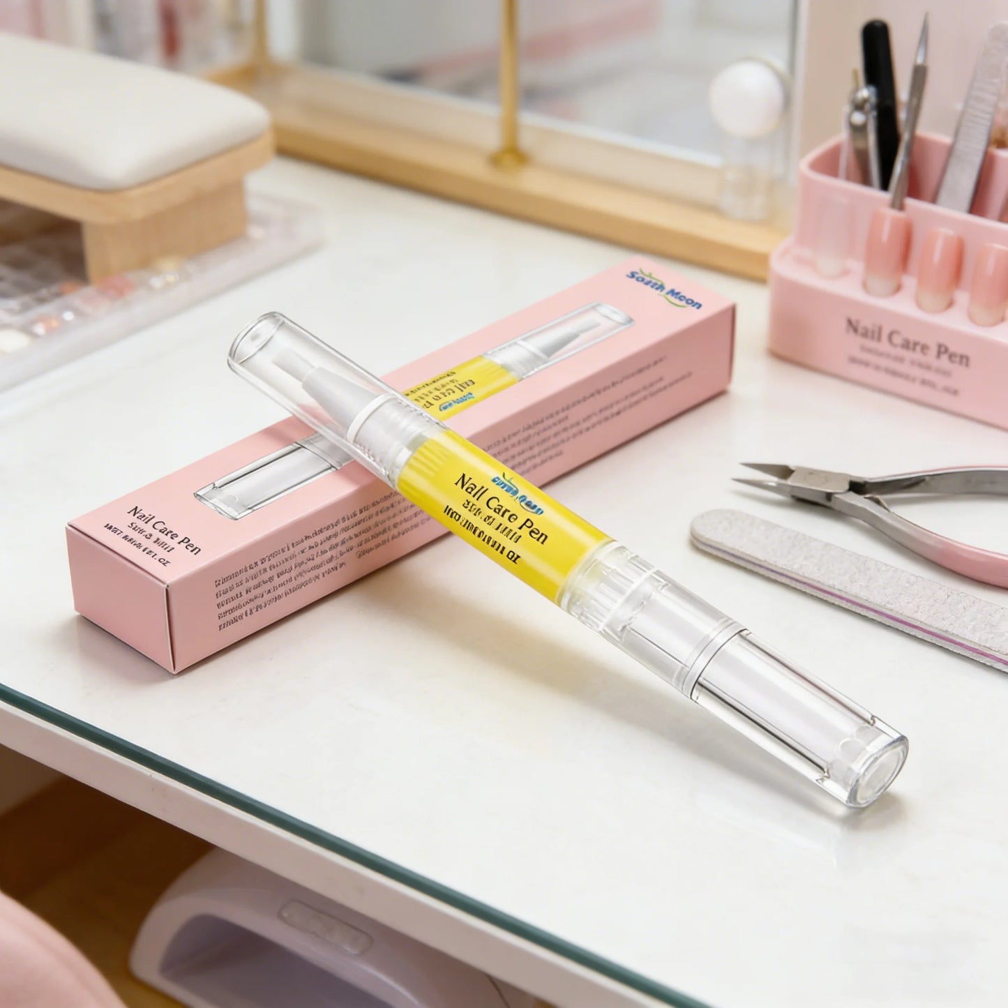 Fingernail antiseptic liquid from BackupMyFilesNow.com in a 12ml box, used for nail regrowth, cuticle removal, and onychomycosis treatment.