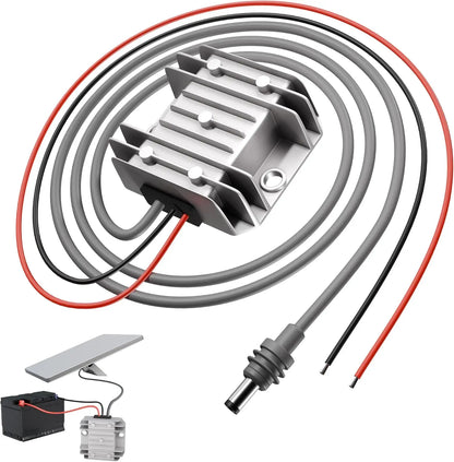Starlink Mini Step Up Power Cable by BACKUPMYFILESNOW.COM, converts 12V/24V to 30V at 3.5A with DC power cable for satellite systems.