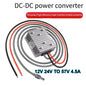 Starlink Mini 12V DC step-up converter with power cord, showing input and output ports for reliable satellite internet connection.
