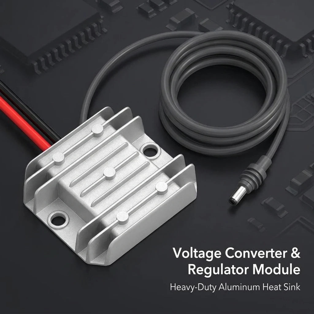 DC-DC step-up module boosting 12V to 30V, 3.5A, 105W power supply with DC cord for Starlink Mini, by BACKUPMYFILESNOW.COM®.