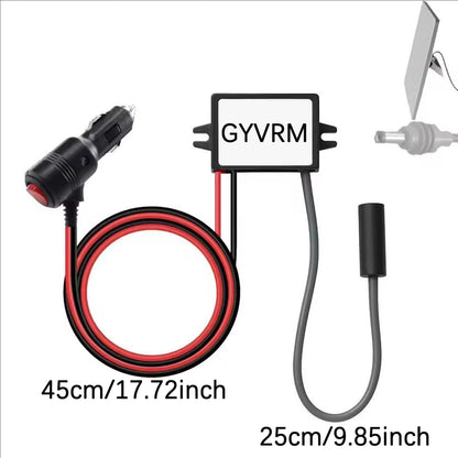 Starlink Mini Car Adapter from BACKUPMYFILESNOW.COM®, 12V to 30V DC output for vehicle and RV power conversion.