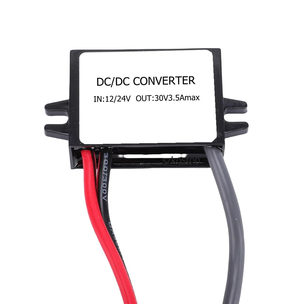 Starlink Mini 12V/24V car power adapter step-up to 30V 3.5A DC output for Starlink power supply conversion by BACKUPMYFILESNOW.COM®