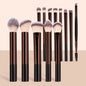 13-piece makeup brush set including foundation, concealer, eyeshadow, blush, and kabuki brushes for face and cosmetic application