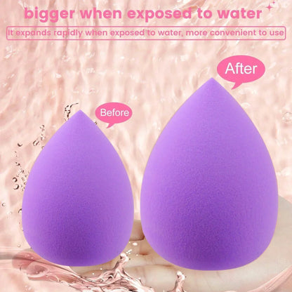 33-piece BackupMyFilesNow beauty makeup set with large and small sponges for flawless makeup application and removal.