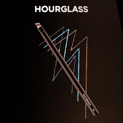 Hourglass makeup brushes set including powder, foundation, concealer, blush, bronzer, eye shadow, eyebrow, and eyeliner brushes.