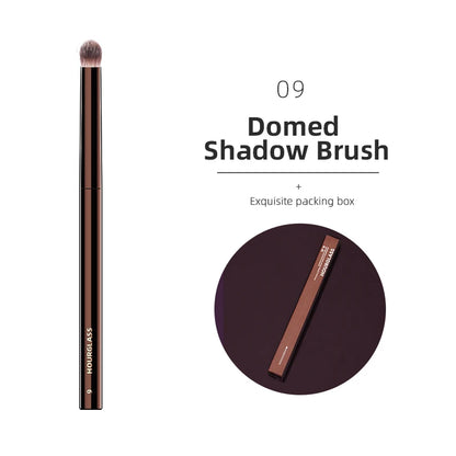 Hourglass makeup brushes set with powder, foundation, concealer, blush, bronzer, eyeshadow, eyebrow, and eyeliner sculpting brushes.