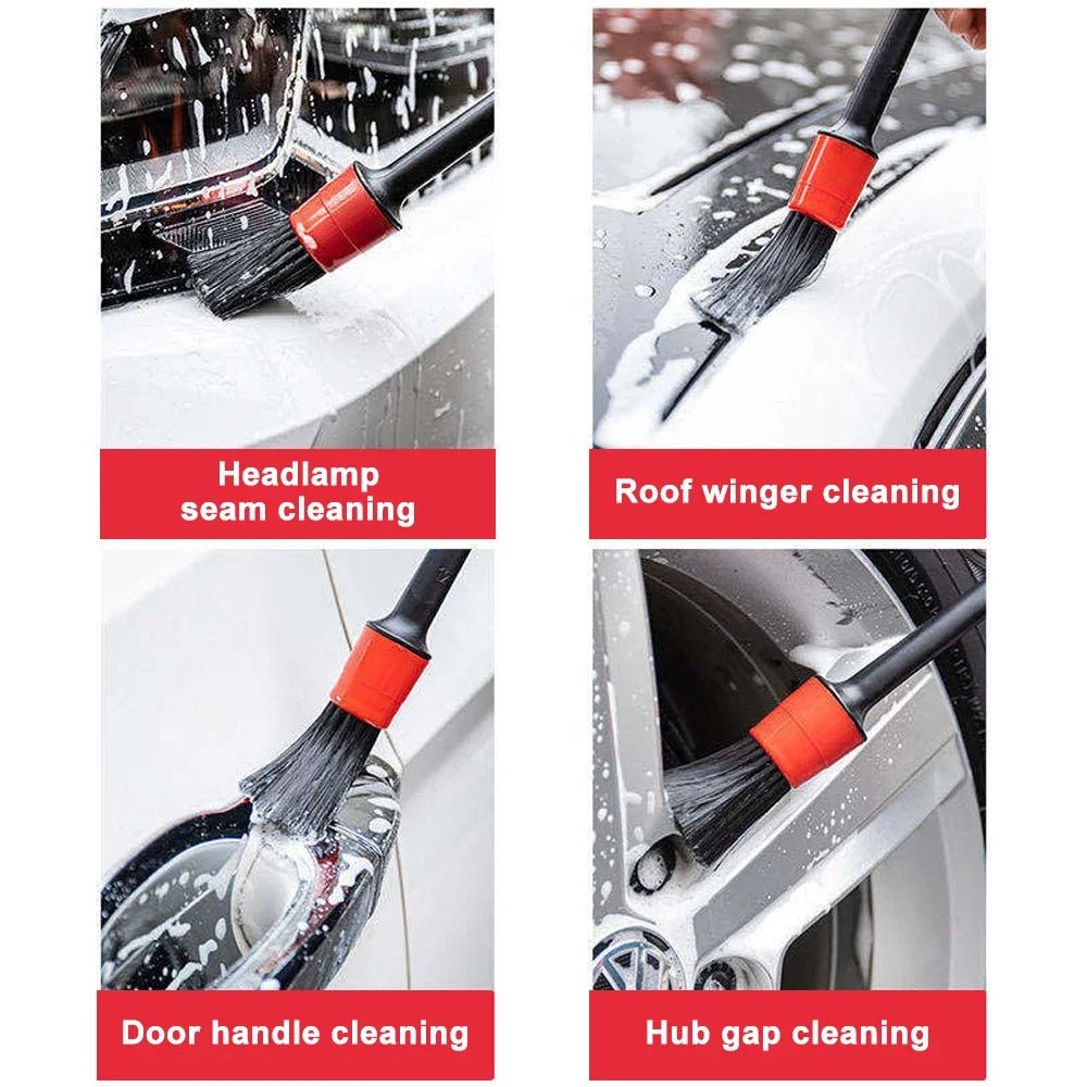 BackupMyFileSn0w 15-piece car detailing brush set with brushes for vents, gaps, and air outlets for auto cleaning and maintenance.