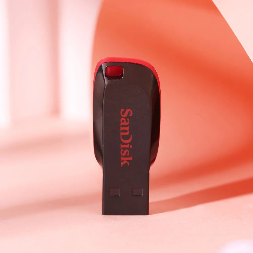 SanDisk SDCZ50 128GB USB flash drive with 16GB capacity, compact design, USB 2.0, for PC data storage and transfer.