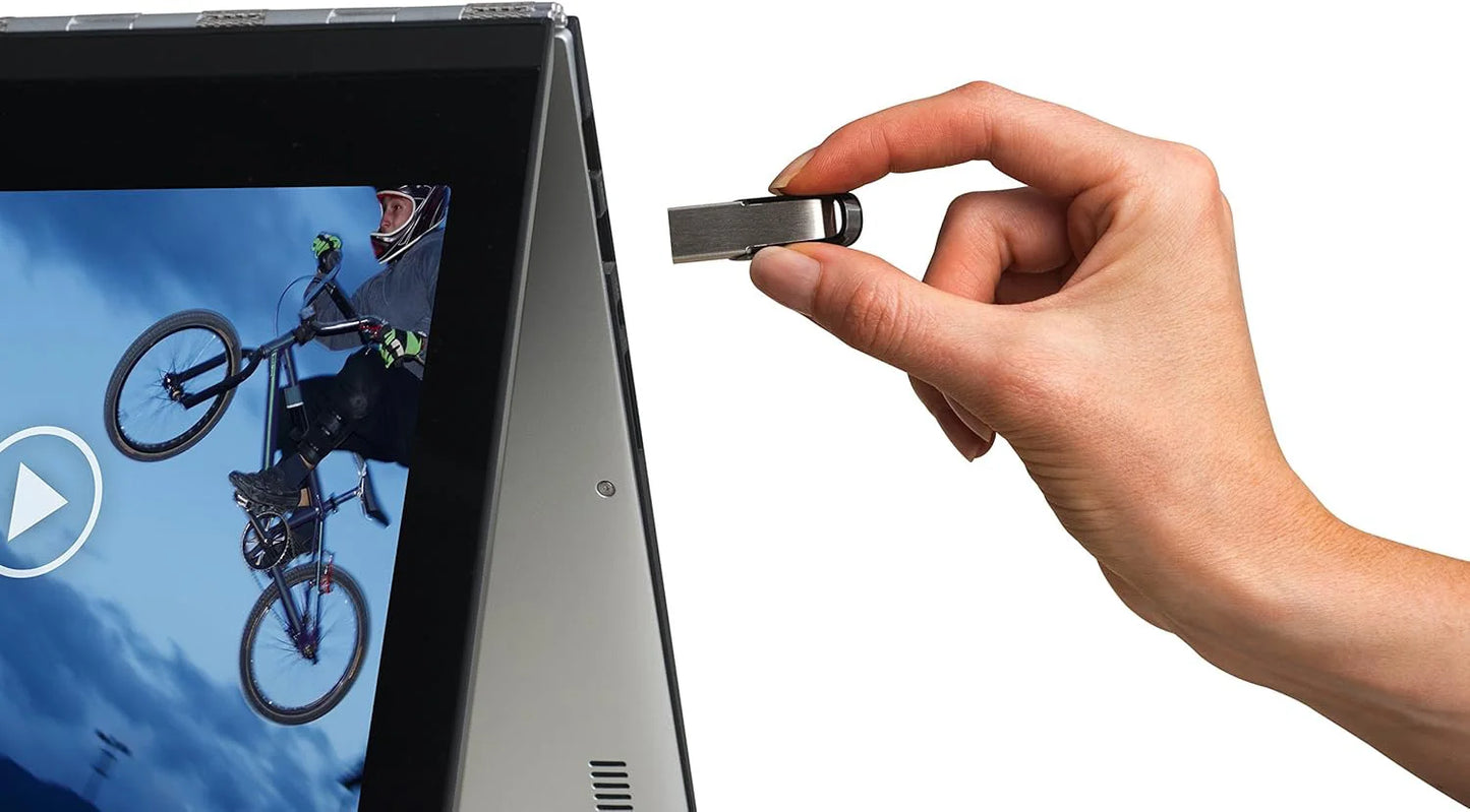 Blue USB flash drive from BackupMyFilesNow.com, 16GB capacity, stick style, USB 2.0, customizable storage options.