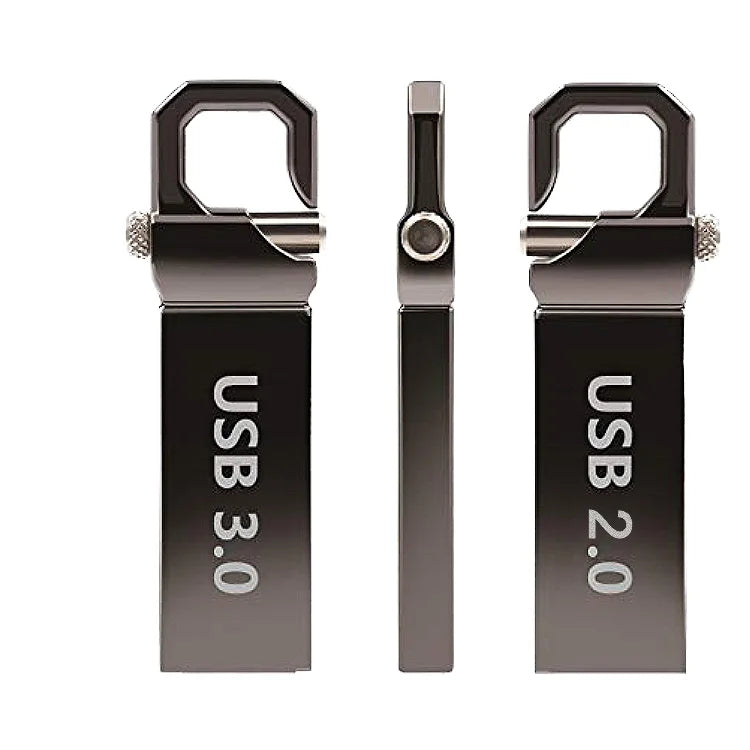 Silver metal USB 2.0 flash drive with custom logo print, key pen style, compact design, suitable for promotions and data storage.
