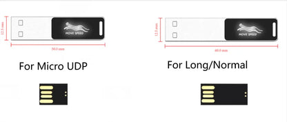 Silver 16GB USB flash drive with glowing logo, designed for photo storage and external data transfer from BackupMyFilesNow.