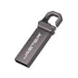 Black 16GB USB 2.0 flash drive with custom logo, available in 16GB, 32GB, 64GB, and 128GB capacities, personalized storage device.