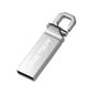 Black 16GB USB 2.0 flash drive with custom logo, offering up to 128GB storage capacity, ideal for personalized data storage.
