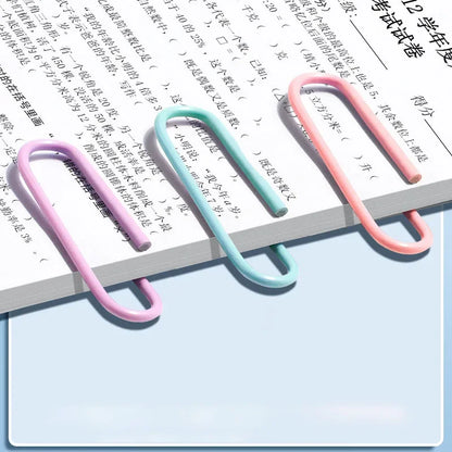 Set of 160 colorful stainless steel paper clips, ideal for organizing files, bookmarks, and stationery in an office setting.