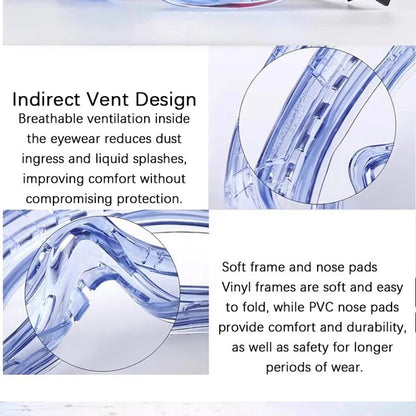 3M 1621 safety goggles with clear lens, anti-splash and dust-proof work eyewear for industrial, lab, and research eye protection.