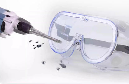 3M 1621 safety goggles with clear lenses, anti-splash dust-proof eye protection for industrial work and laboratory safety.