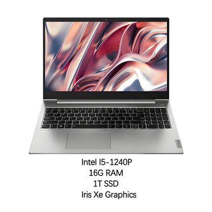 Lenovo ThinkBook 15 business laptop with 16GB RAM, 1TB SSD, 15.6-inch FHD display, Intel I5-1240P, Windows 11, Iris Xe graphics