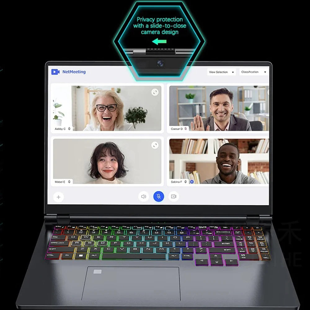 Crelander 16-inch gaming laptop with Intel Core i9, 2.5K IPS display, RTX 4080, 64GB RAM, and 4TB SSD.