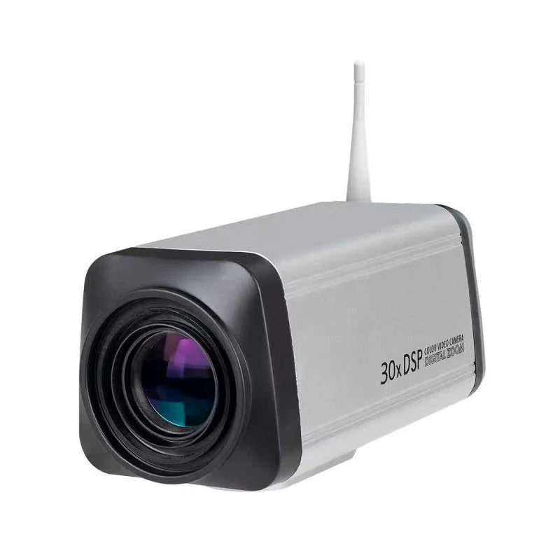 Wi-Fi 2.0MP, 5.0MP, 8.0MP Z00M box camera with 30X zoom, high-resolution security camera from BackupMyFilesNow.com
